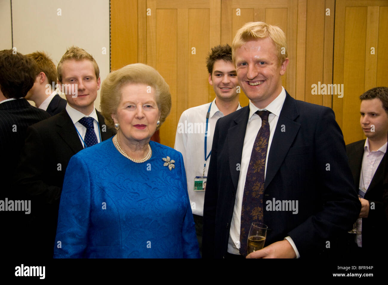 Lady Thatcher Besuch beim Parlament im Oktober 2007 Stockfoto