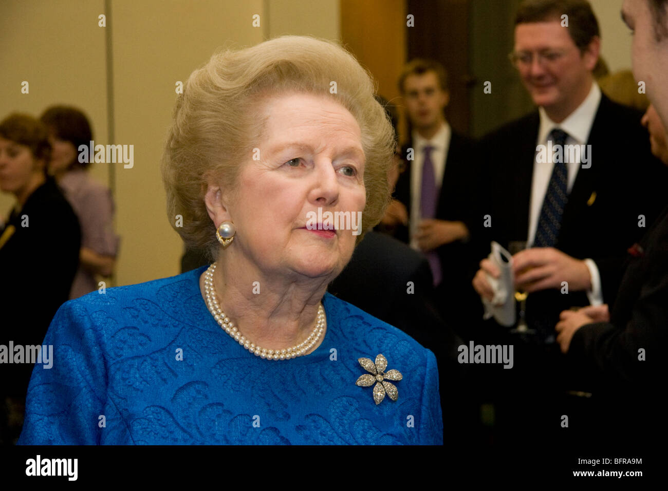 Lady Thatcher Besuch beim Parlament im Oktober 2007 Stockfoto
