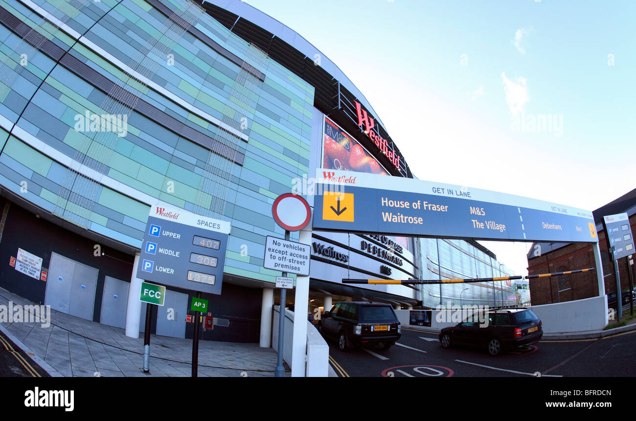 Eingang Zum Westfield Shopping Centre Shepherds Bush London Stockfotografie Alamy