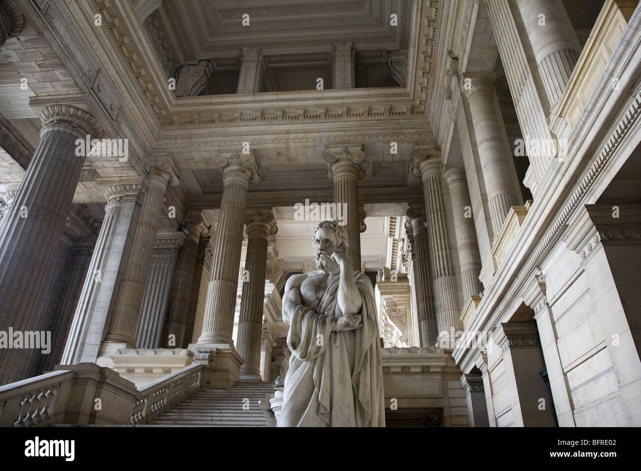 Abbildung der Palais de Justice Palastgebäude, Brüssel, Belgien Stockfoto