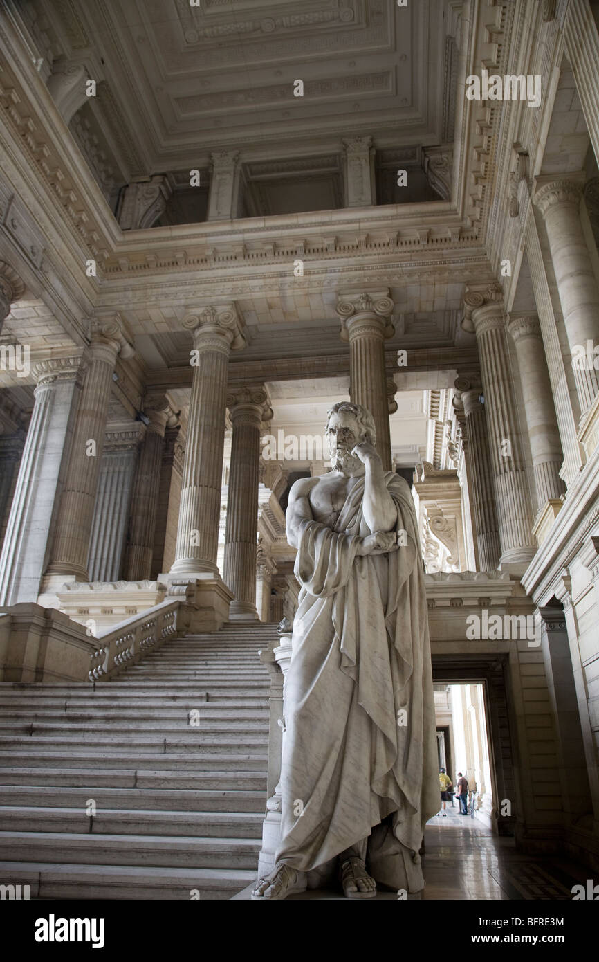 Abbildung der Palais de Justice Palastgebäude, Brüssel, Belgien Stockfoto