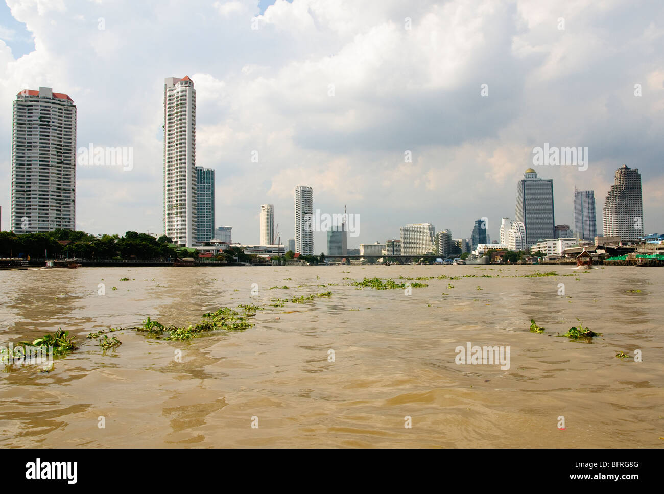 Chao-Phraya-Fluss-Bangkok, Thailand. Stockfoto