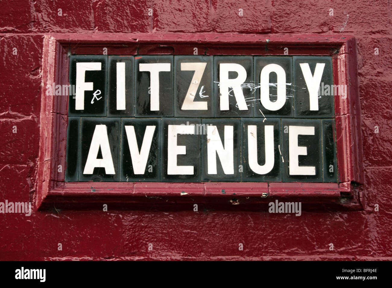 Fitzroy Avenue Belfast Nordirland Stockfoto