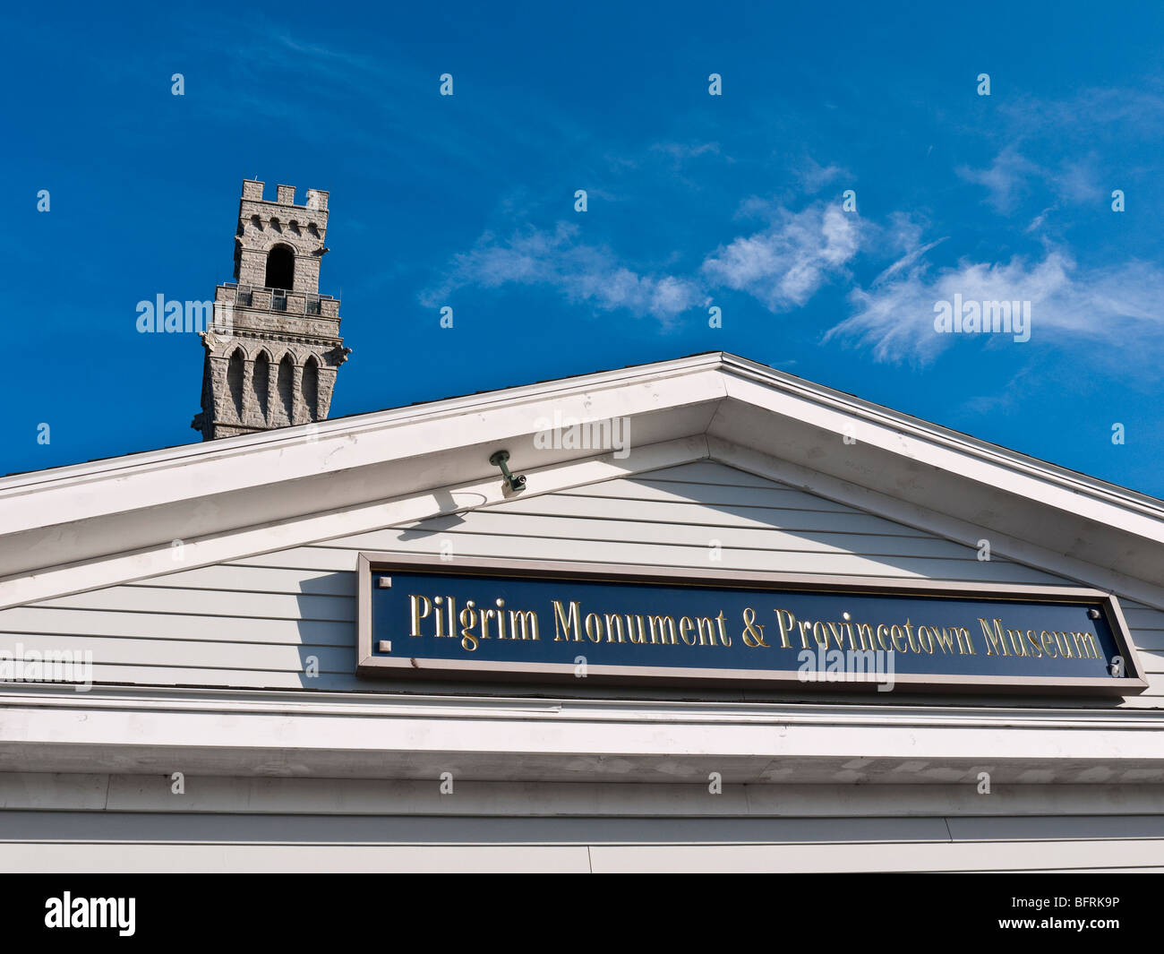 Die Pilgrim Monument in Provincetown Cape Cod Massachusetts USA 1910 erbaut Stockfoto Die Pilgrim Monument in Provincetown Cape Cod Massachusetts USA 1910 erbaut Stockfoto