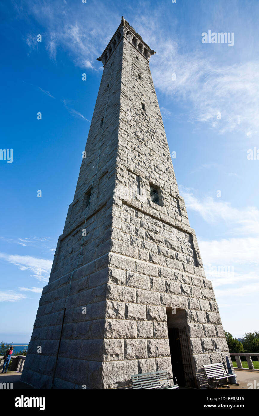 Die Pilgrim Monument in Provincetown Cape Cod Massachusetts USA 1910 erbaut Stockfoto Die Pilgrim Monument in Provincetown Cape Cod Massachusetts USA 1910 erbaut Stockfoto