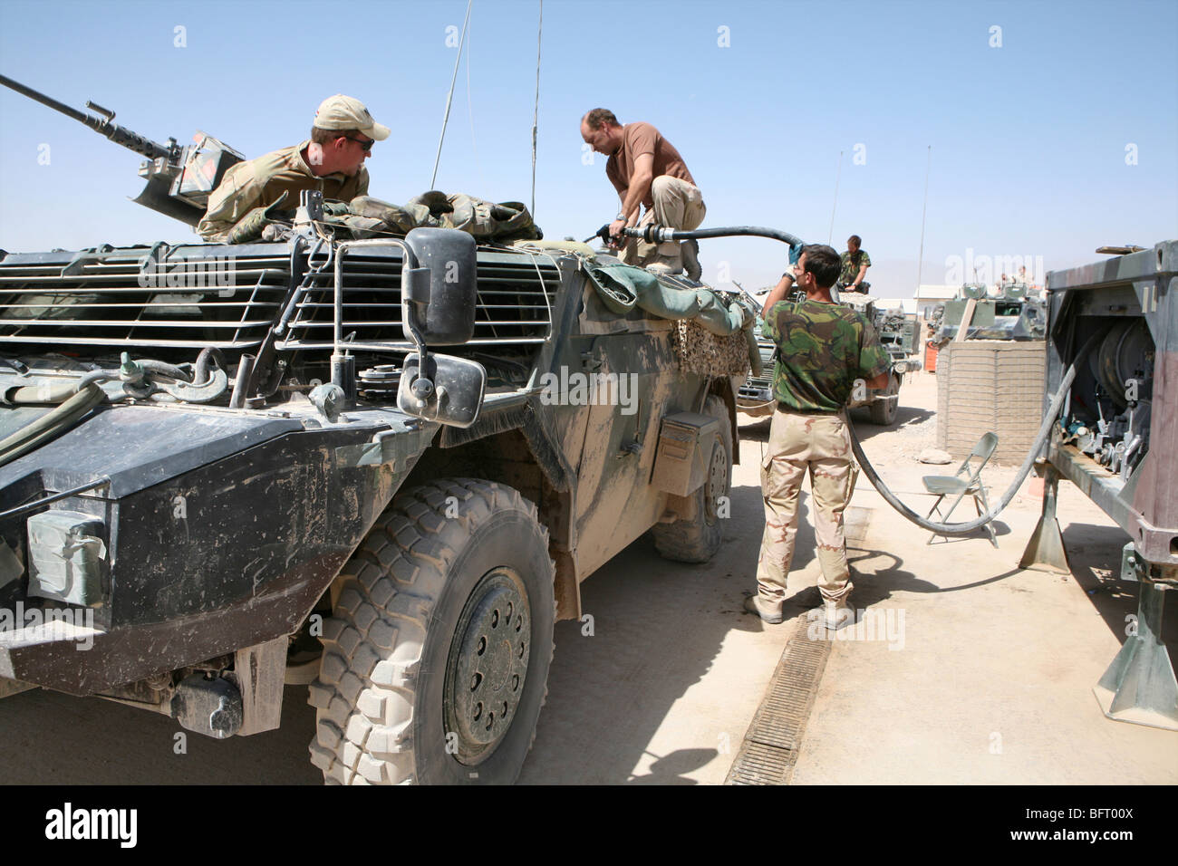 Niederländische Truppen in Afghanistan (Uruzgan) Stockfoto