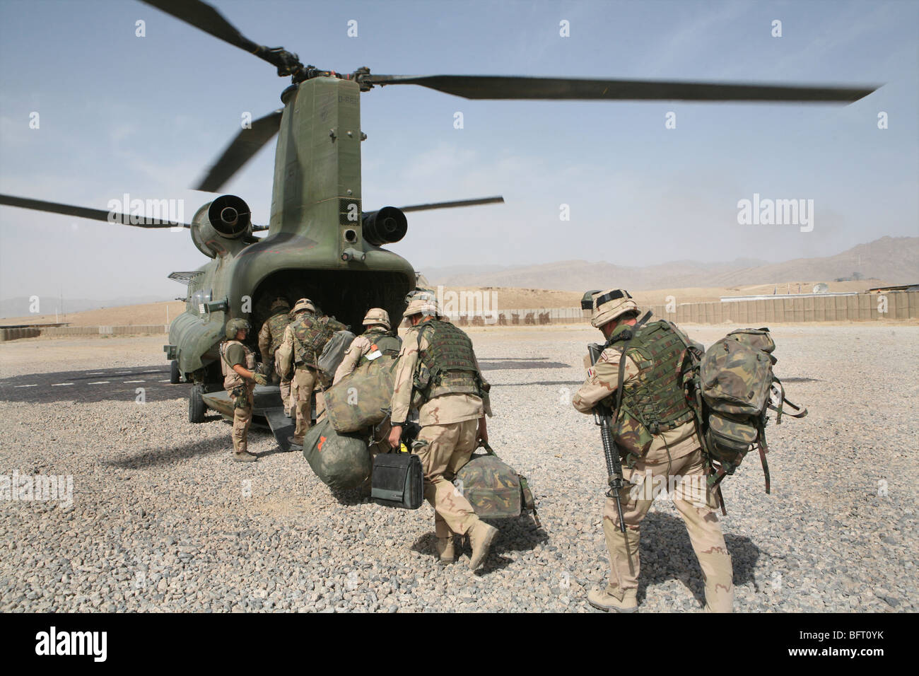 Niederländische Truppen in Afghanistan (Uruzgan) Stockfoto