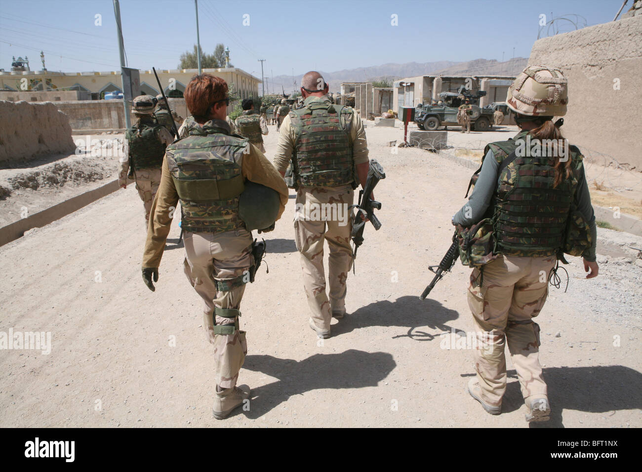 Niederländischen Militär in Uruzgan im Rahmen der ISAF-intervention Stockfoto