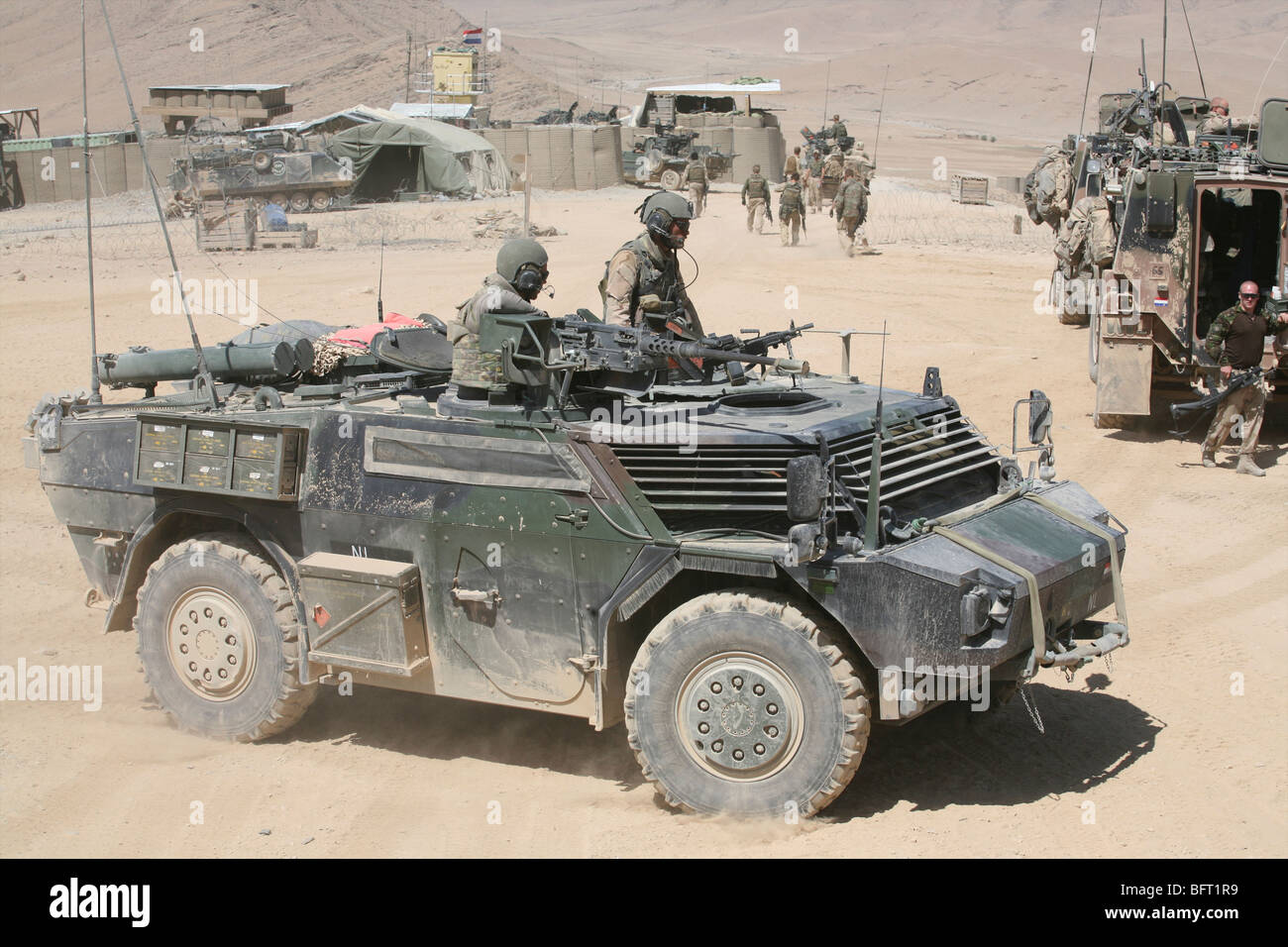 Niederländischen Militär in Uruzgan im Rahmen der ISAF-intervention Stockfoto