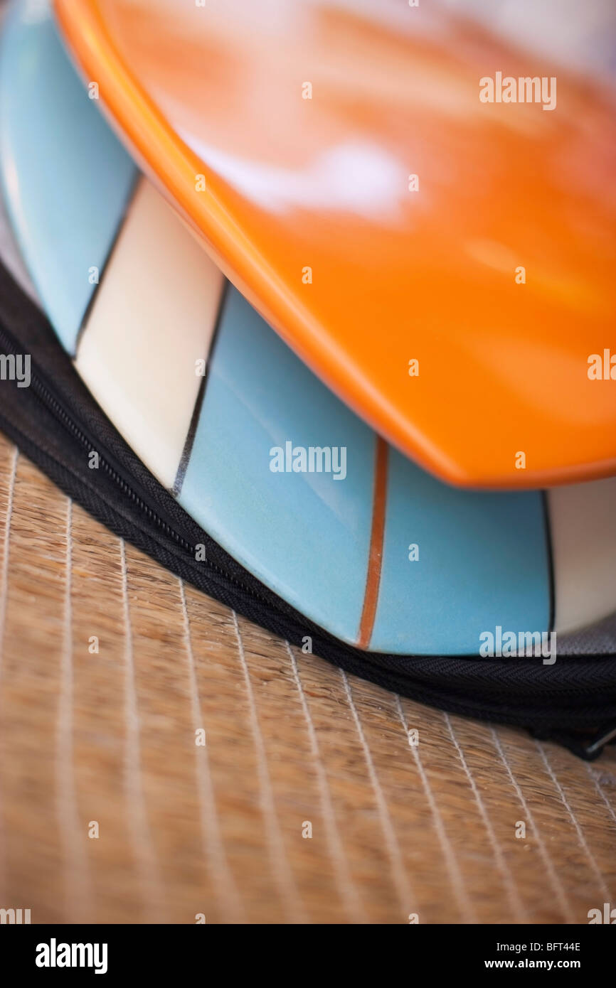 Nahaufnahme von Surfbrettern Stockfoto