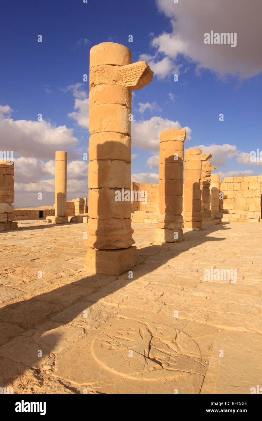 Isarael, Negev, Avdat, errichtet im 1. Jahrhundert von der Nabatäer. Ein Weltkulturerbe im Rahmen der Gewürzroute Stockfoto