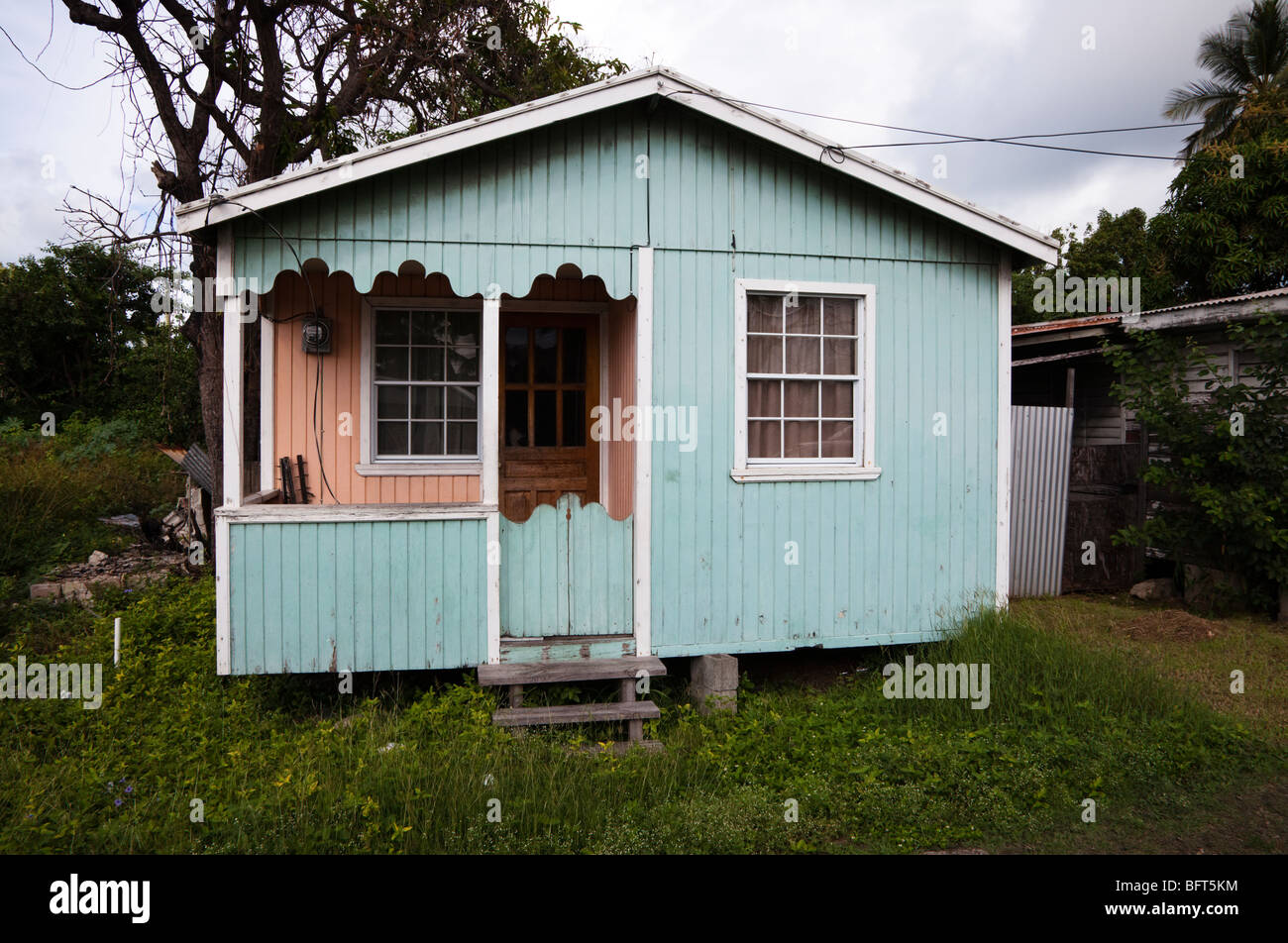 Traditionelles Haus Antigua, Antigua und Barbuda, Karibik, Westindien Stockfoto