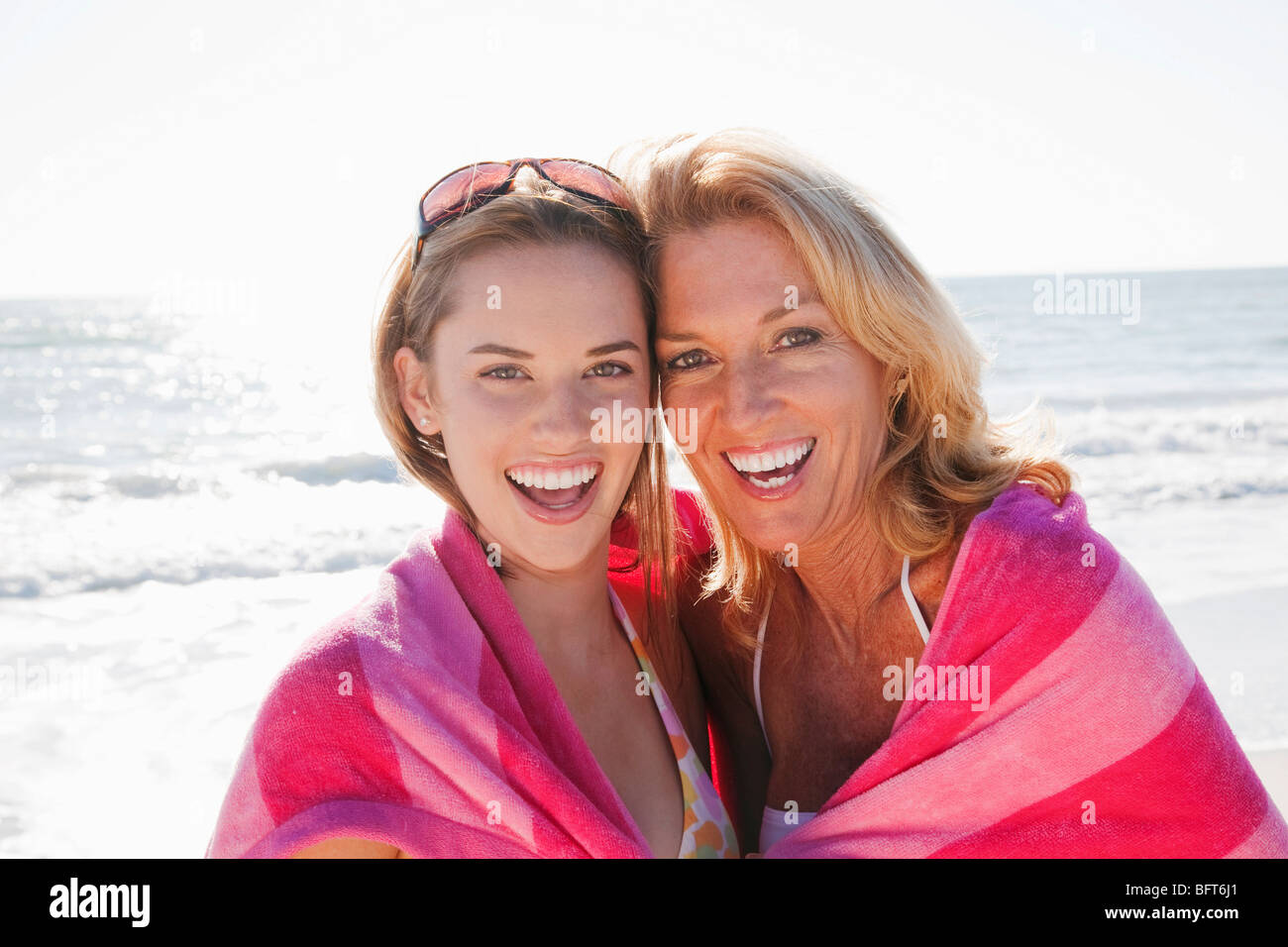Frauen am Strand, Florida, USA Stockfoto