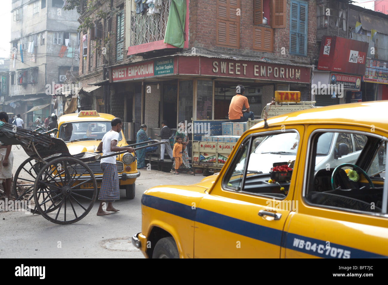 Straßenszene, Kolkata, Westbengalen, Indien Stockfoto