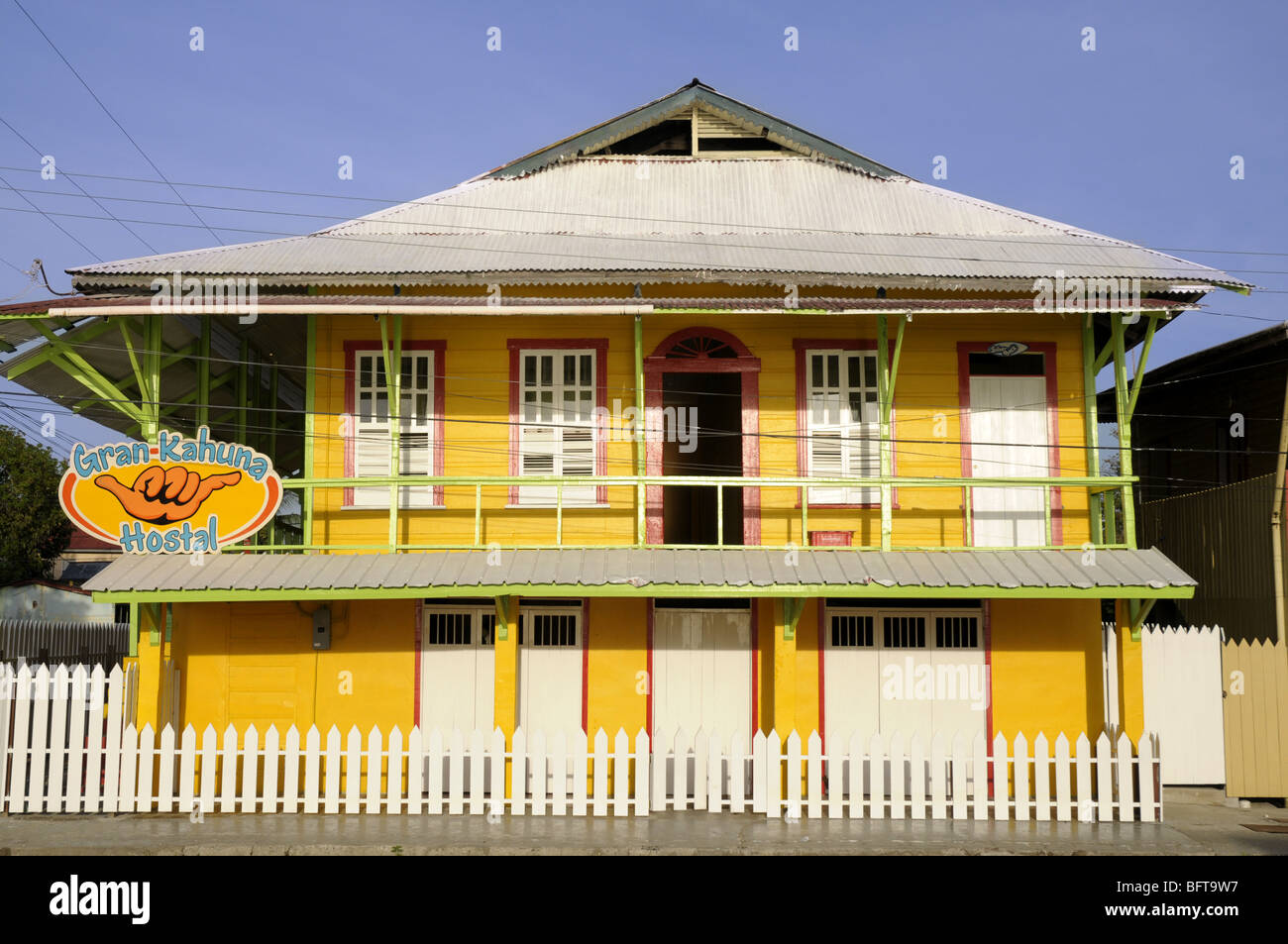 Gran Kahuna Herberge in Bocas Del Toro Panama Stockfoto