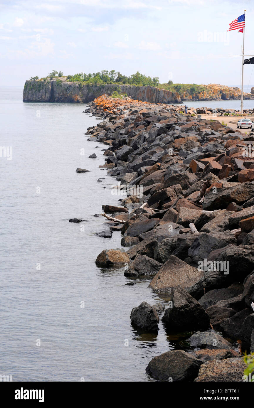 Hafen und Marina in Silver Bay-Minnesota Stockfoto