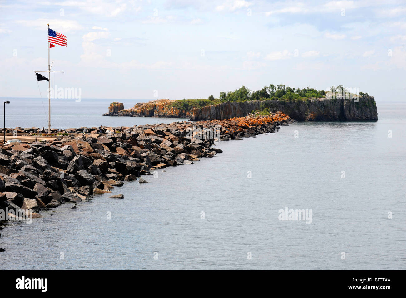 Hafen und Marina in Silver Bay-Minnesota Stockfoto