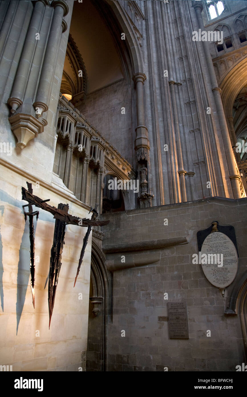 Die Martrydom wo Thomas Becket war ermordet Canterbury Kathedrale Kent England Stockfoto