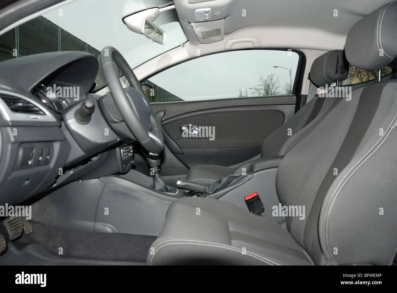 Renault Megane Iii Coupe 2 0 Tce 09 Schwarz Metallic Zwei Turen 2d Franzosischer Kompakte Coupe Interieur Stockfotografie Alamy