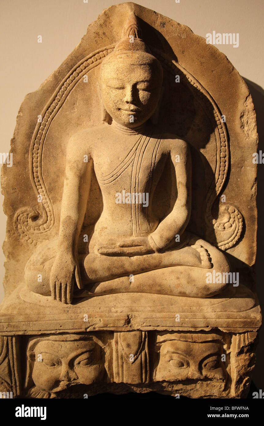 Sandstein Buddha aus Burma-die Ashmolean-Oxford Stockfoto