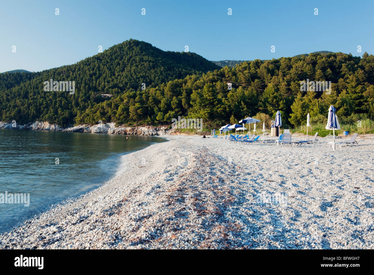 Milia beach Skopelos Insel Sporaden Griechenland Stockfoto