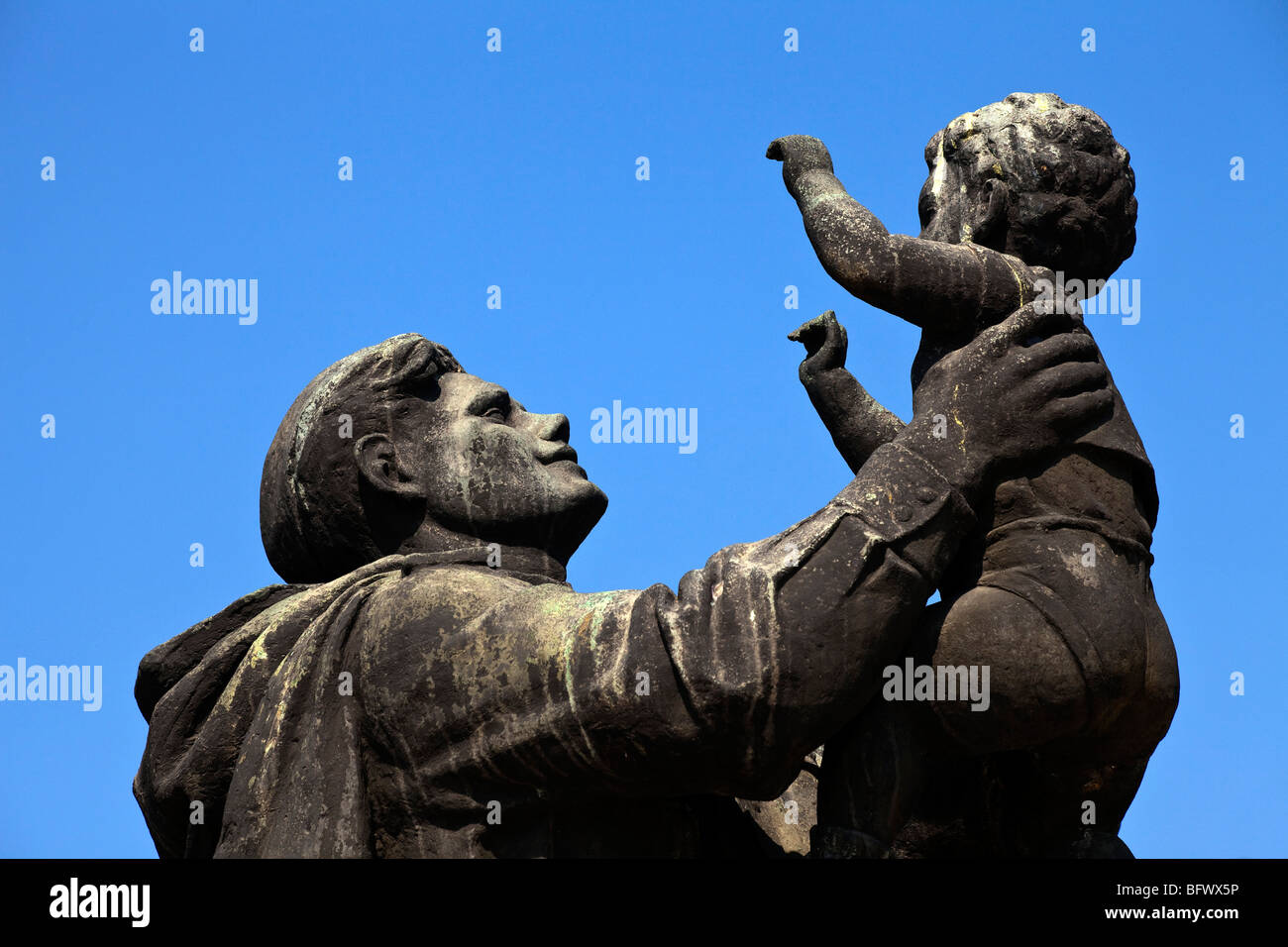 Detail von der sowjetischen Armee-Denkmal im Zentrum von Sofia in Bulgarien Stockfoto