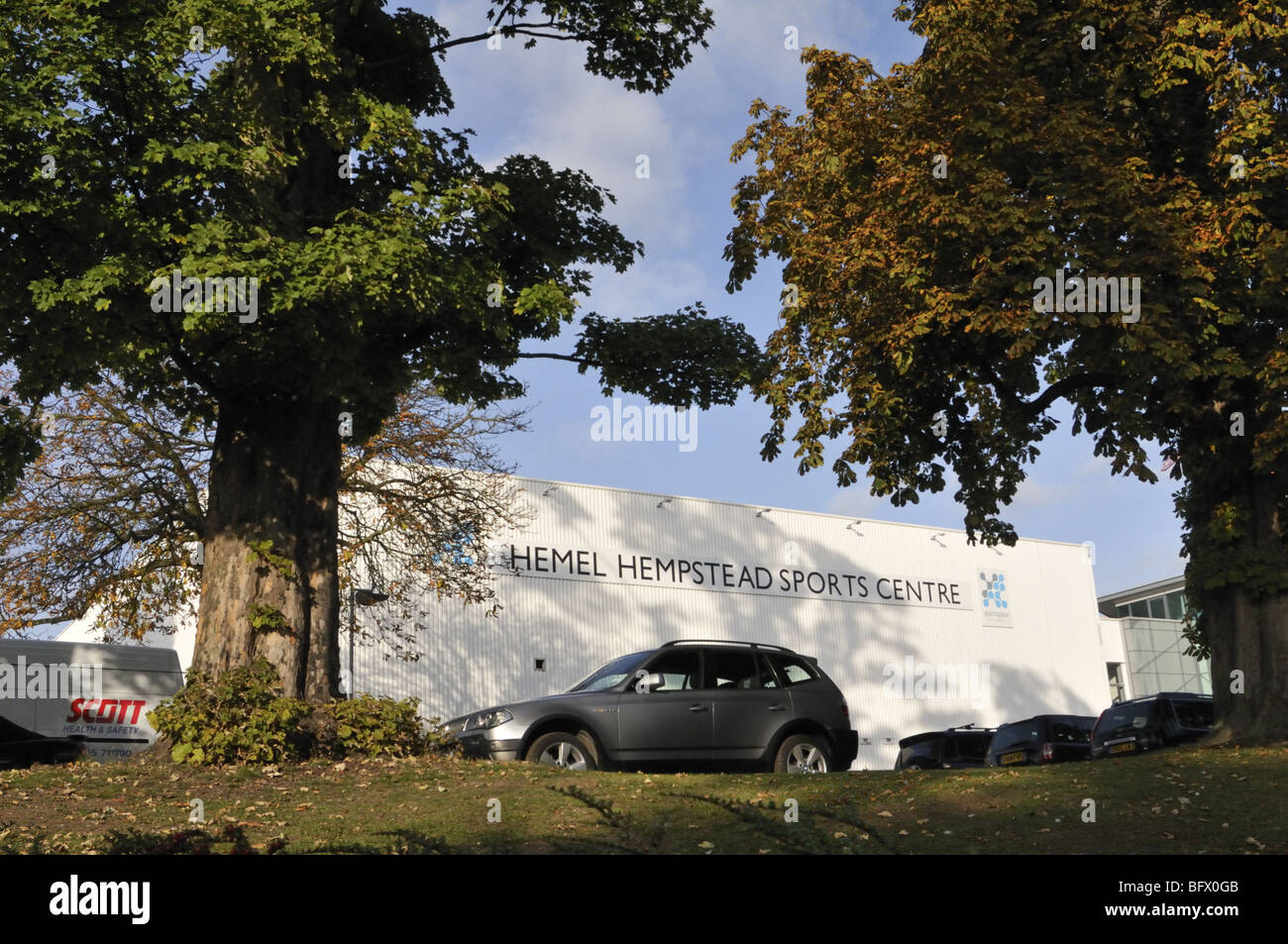 Hemel Hempstead Sportzentrum, UK. Stockfoto