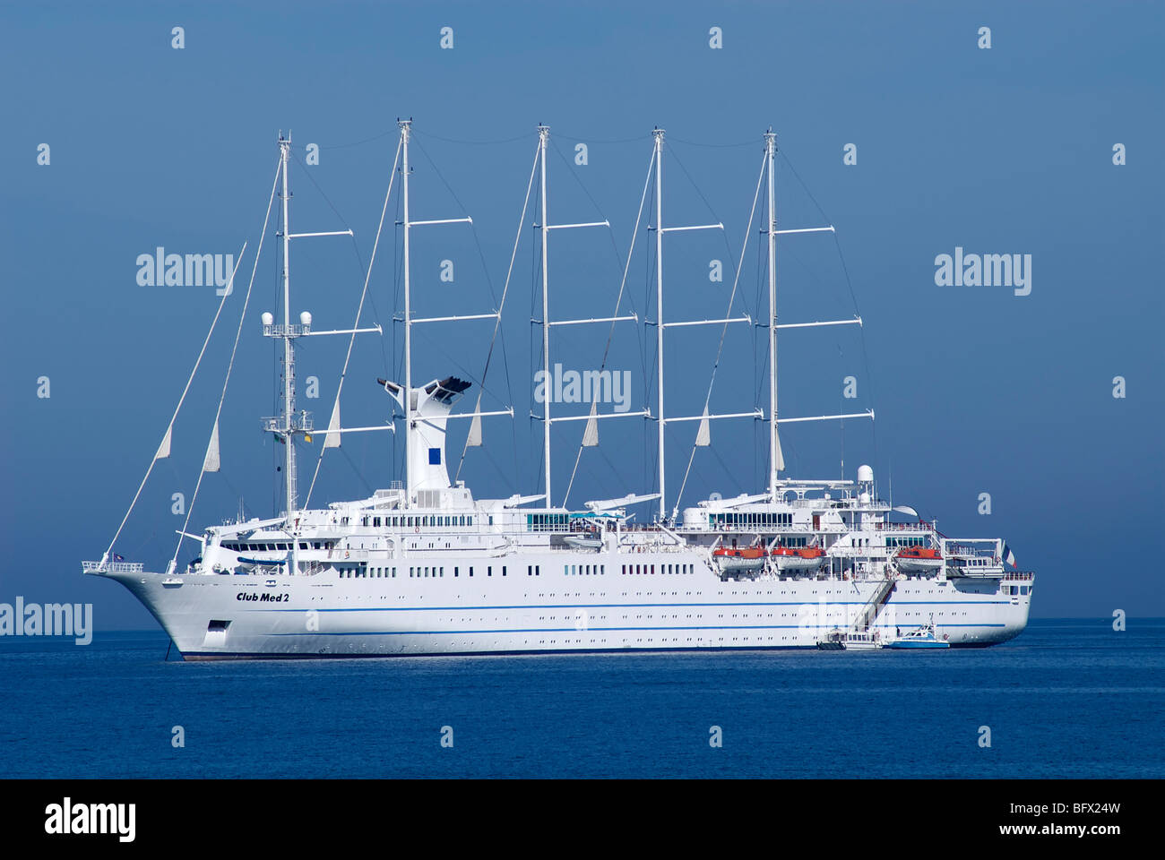 Club Med 2 Schiff verankert Stockfoto