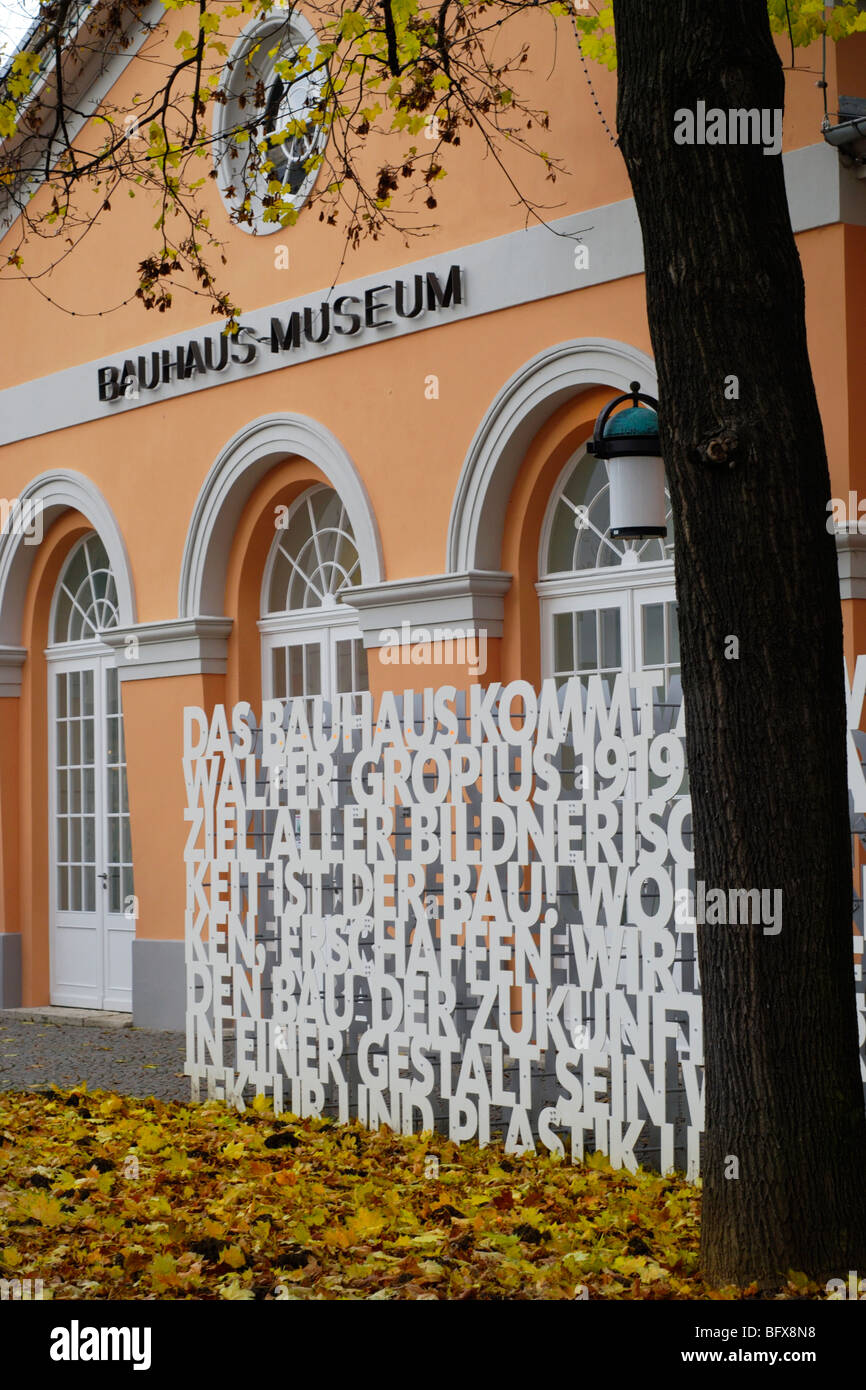 Bauhaus-Museum Weimar, Deutschland Stockfoto