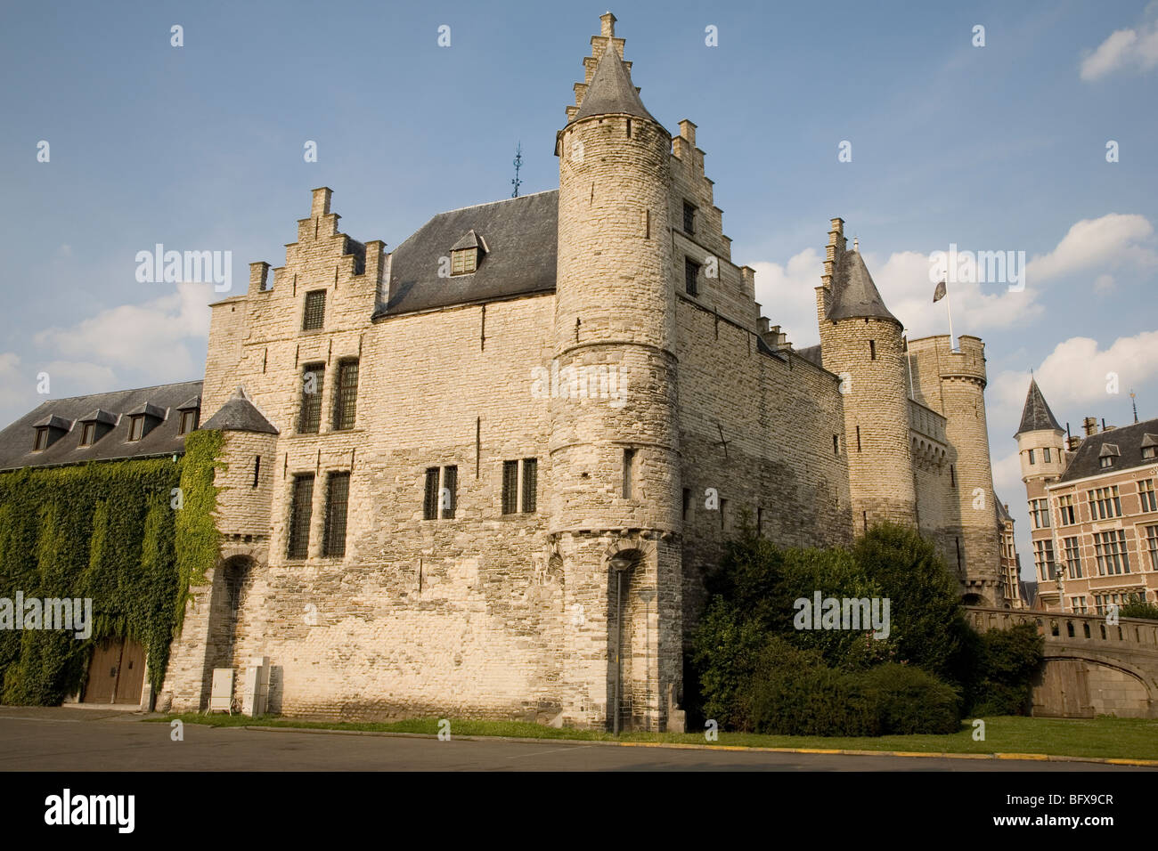 Nationaal Scheepvaartmuseum - National Maritime Museum, Burg Steen, Antwerpen, Belgien, Europa Stockfoto