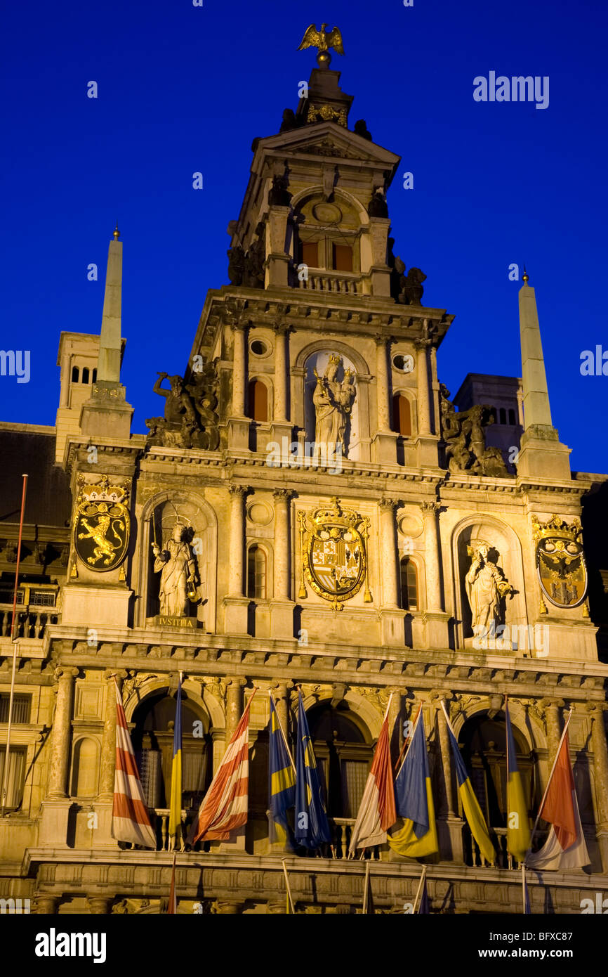 Stadhuis, Rathaus; Antwerpen; Belgien; Europa Stockfoto