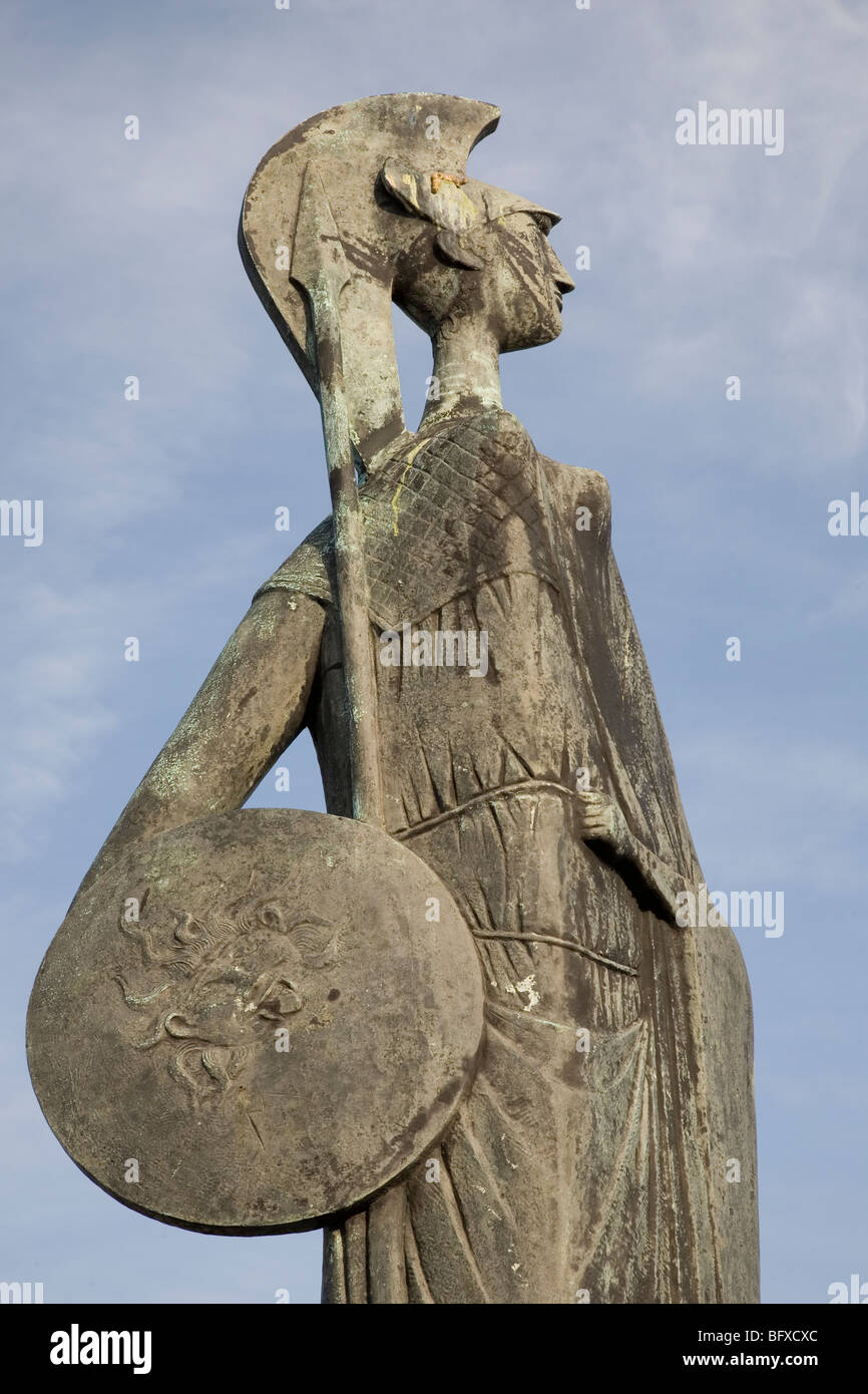 Denkmal und Statue in Antwerpen - Hafen Antwerpen, Belgien, Europa Stockfoto