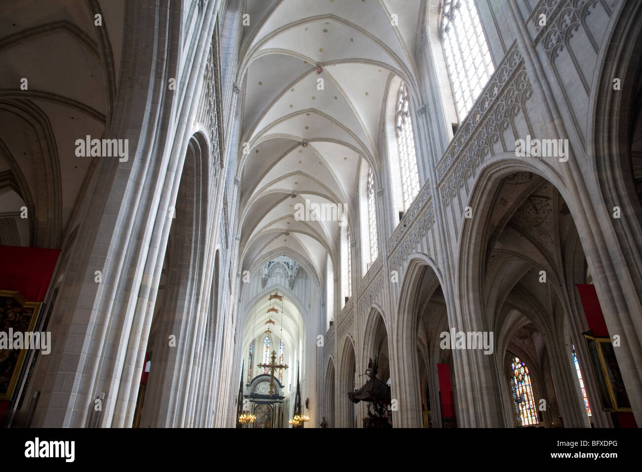 Onze-Lieve-Vrouwekathedraal - Kathedrale unserer lieben Frau, Antwerpen, Belgien, Europa Stockfoto