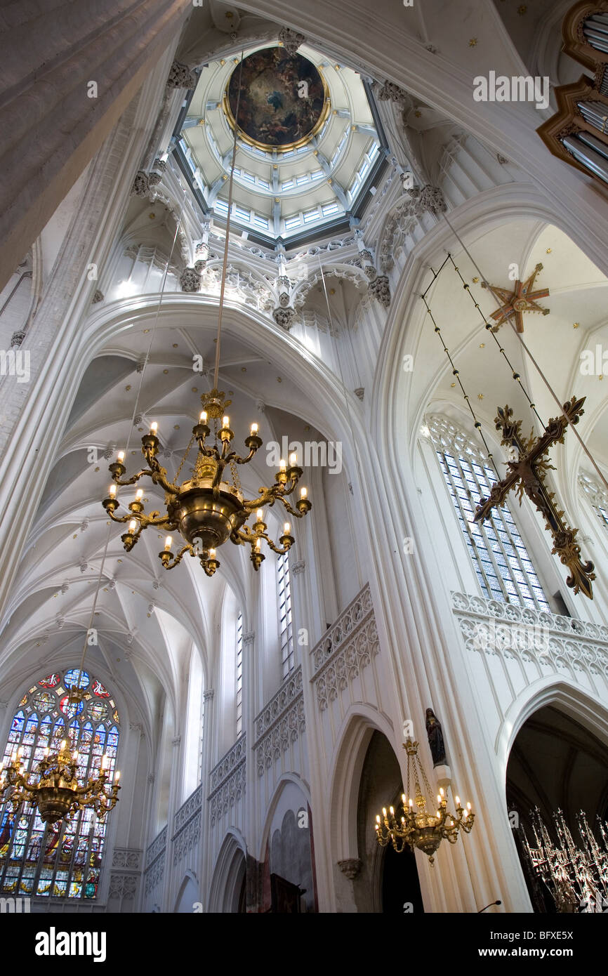 Onze-Lieve-Vrouwekathedraal, Cathedral Church of Our Lady, Antwerpen, Belgien, Europa Stockfoto