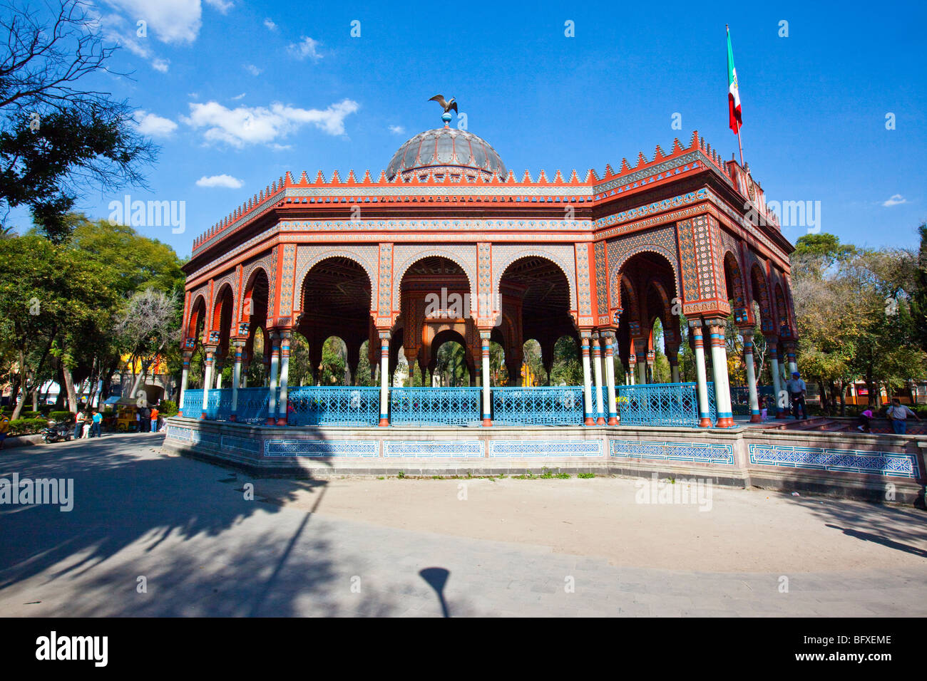 Kiosco Maure oder der maurische Kiosk in Santa Maria la Ribera Viertel von Mexiko-Stadt Stockfoto