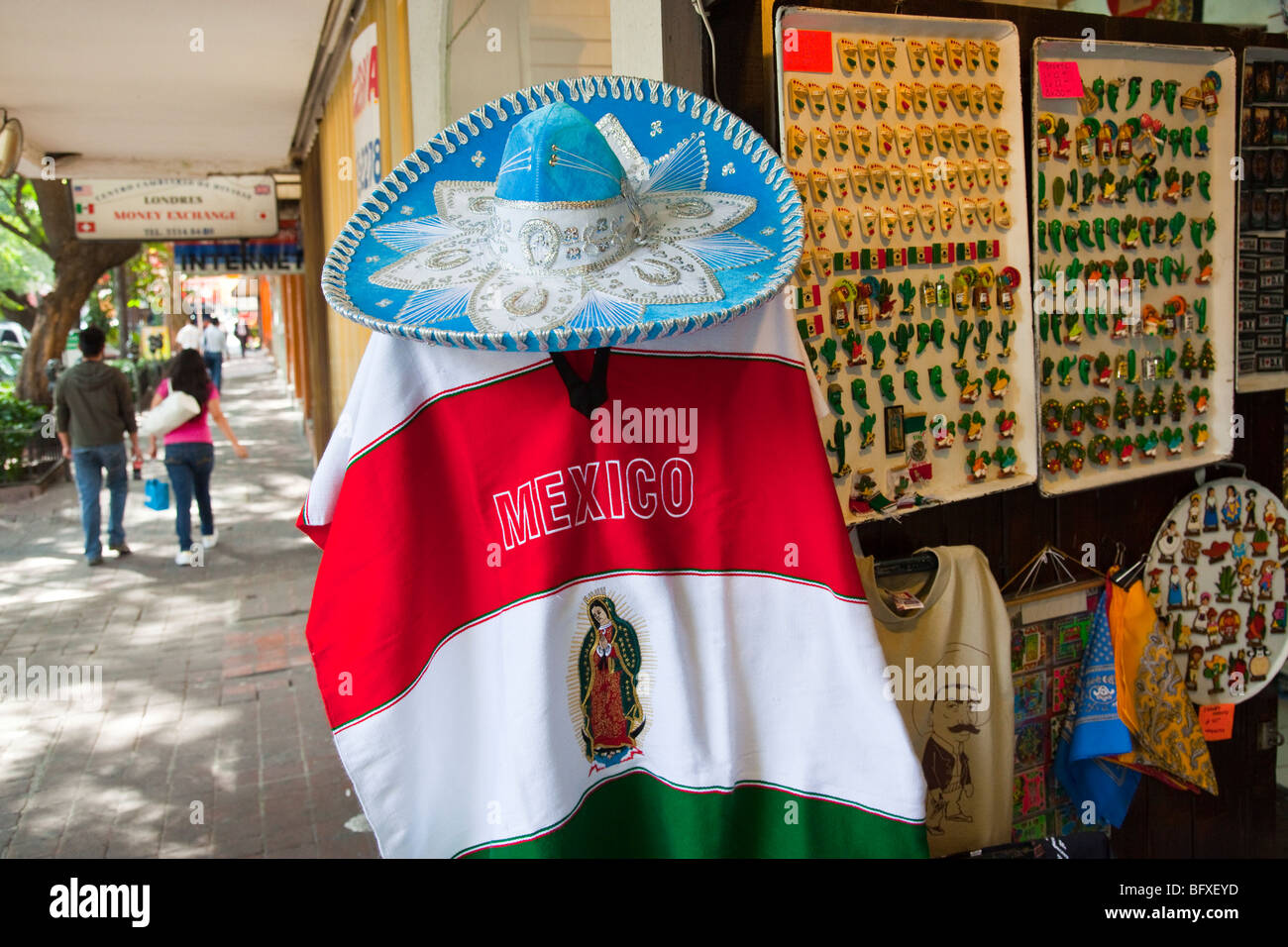 Souvenir-Shop in Zona Rosa in Mexiko-Stadt Stockfoto