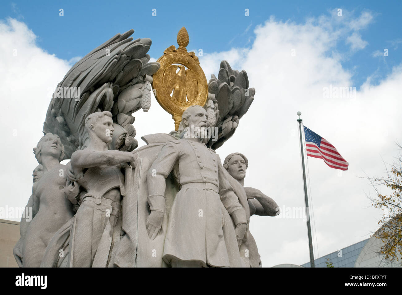 Statue von General George Meade, Pennsylvania Avenue, Washington DC, USA Stockfoto