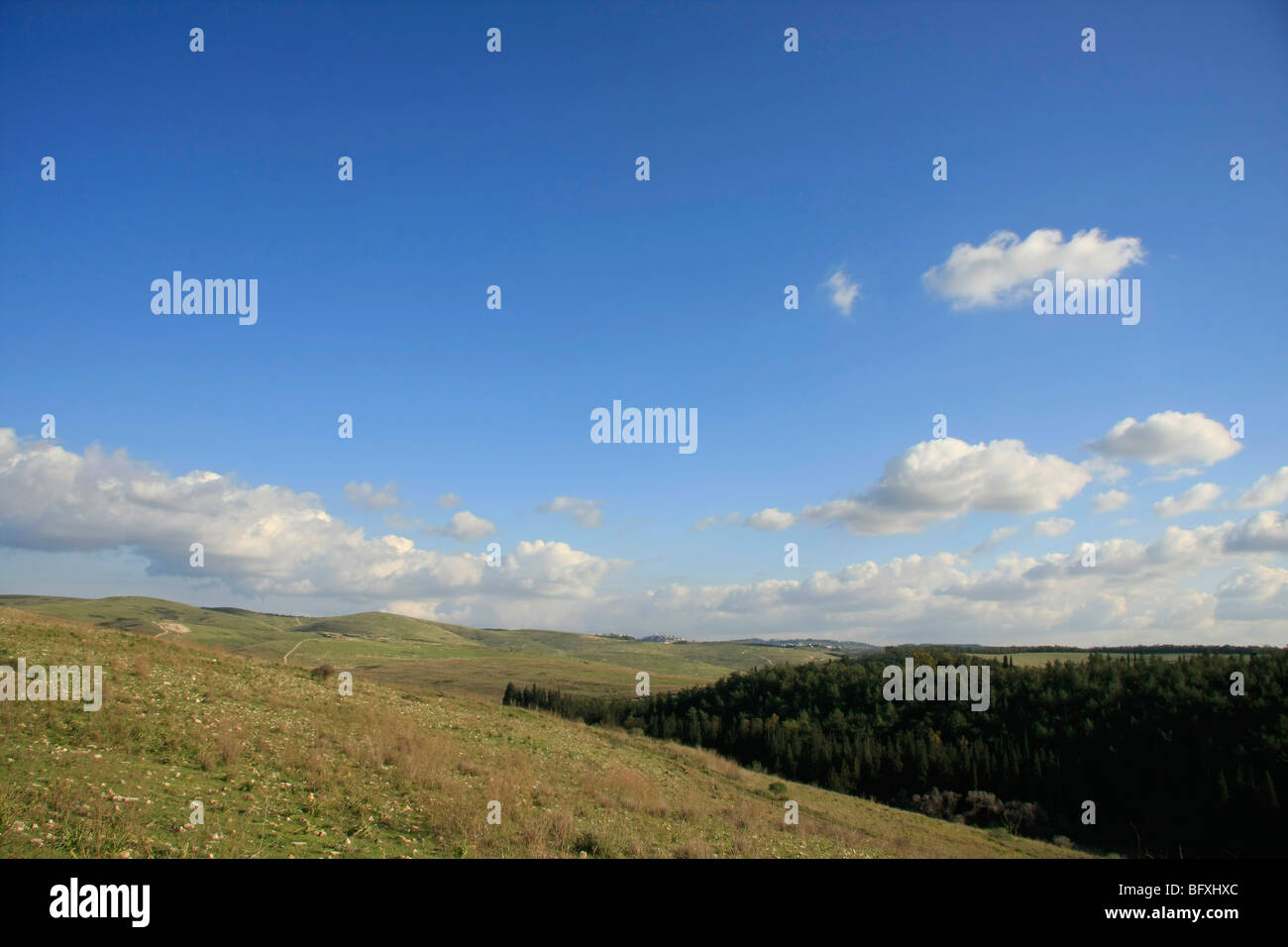 Israel, Menashe "Höhen. Ein Blick vom Park road Stockfoto