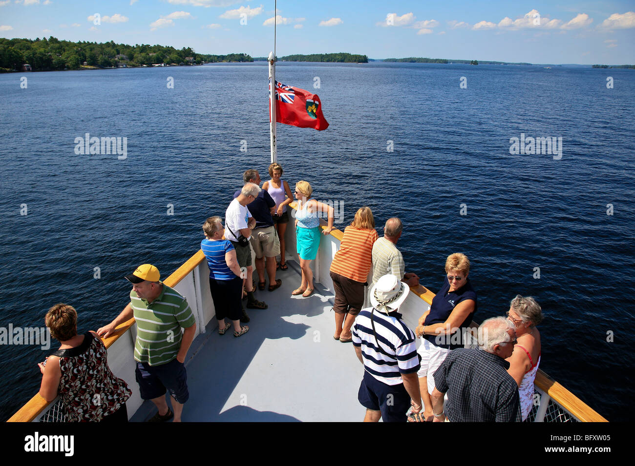 Die RMS-Segwun am Lake Muskoka an der Muskoka Wharf in Gravenhurst, Ontario, Kanada, Nordamerika Stockfoto