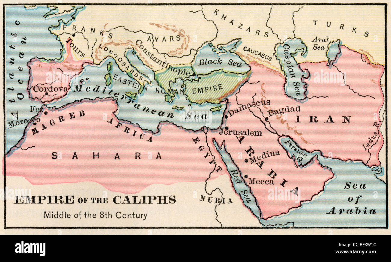 Reich der Arabischen Kalifen, Mitte des 8. Jahrhunderts