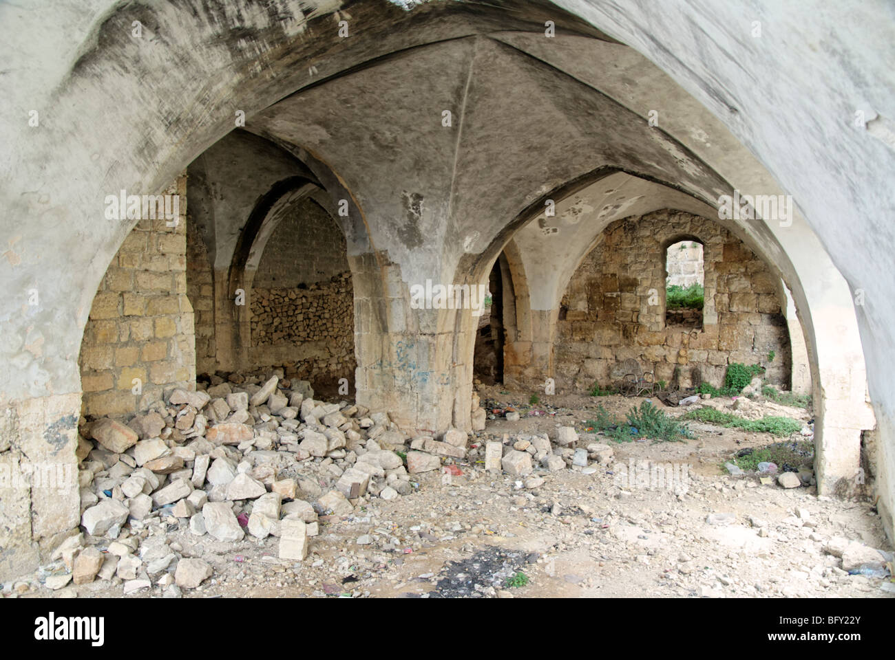 Römische Ausgrabungsstätte in al-Bireh, West Bank, Palästina Stockfoto