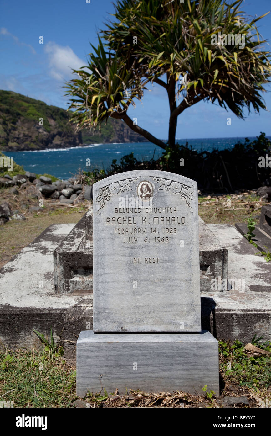 Hui Aloha Kirche, 1890, Kaupo, Maui Stockfoto