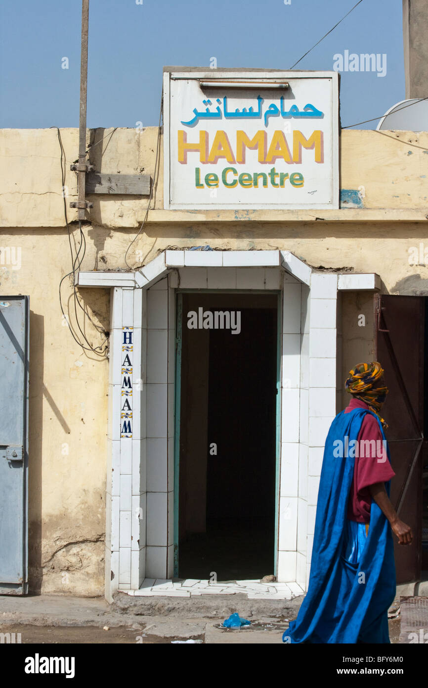 Hamam in Nouadhibou, Mauretanien Stockfoto