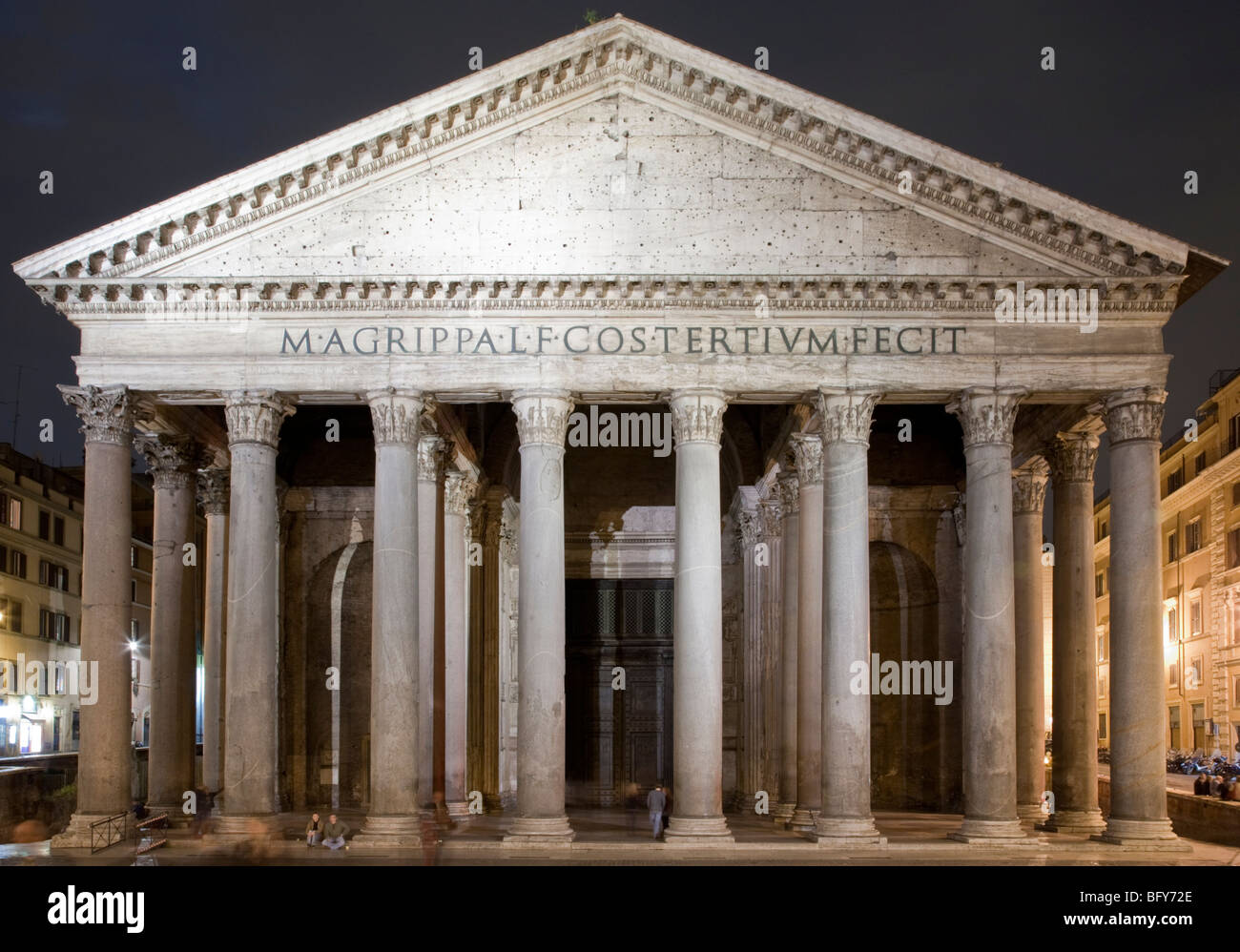 Antiker römischer Bauten, Rom, Italien Stockfoto