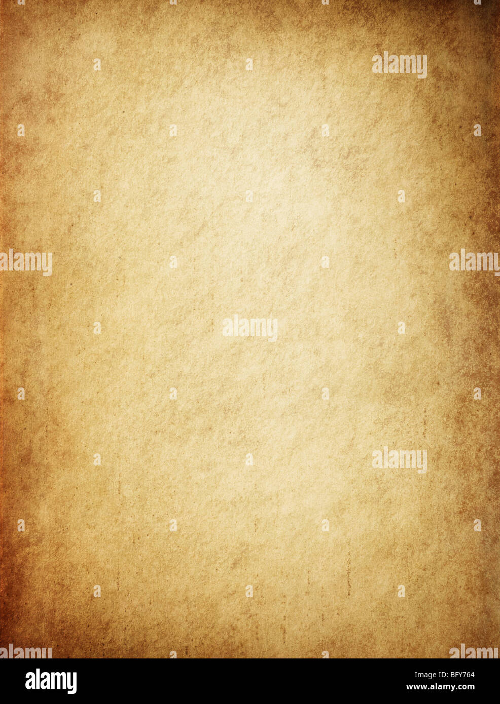 Antike gelblich Pergament Papier Grunge Hintergrundtextur Stockfoto