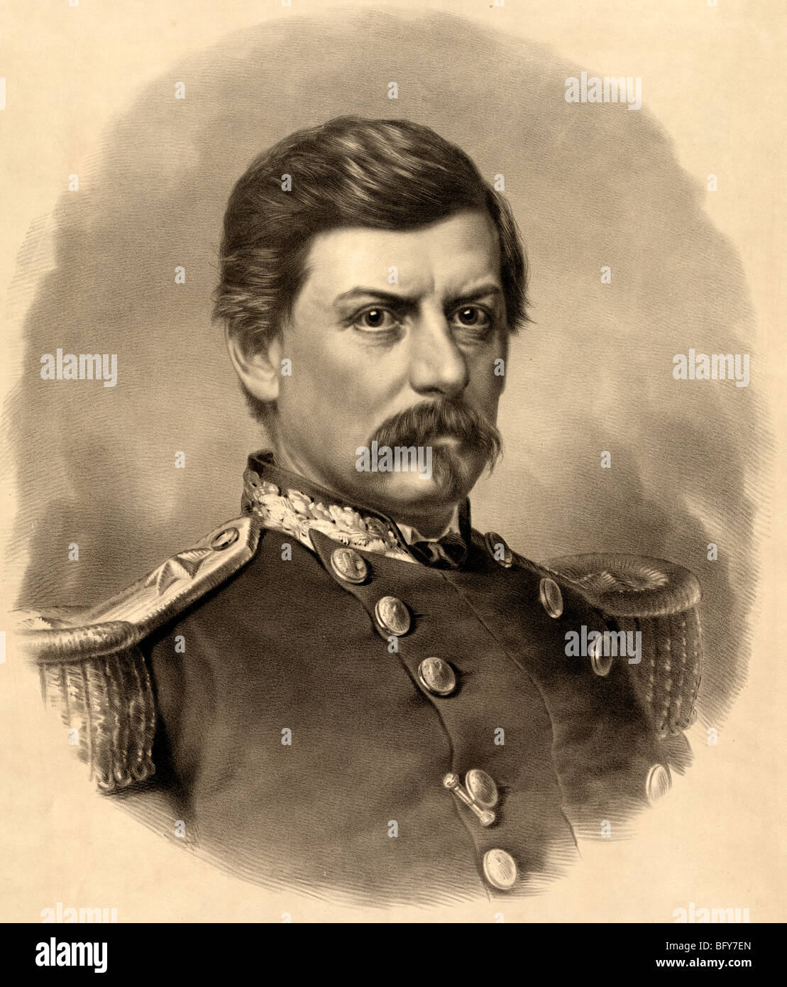 George B. McClellan. Generalmajor Kommandeur US Army, 1862 Stockfoto