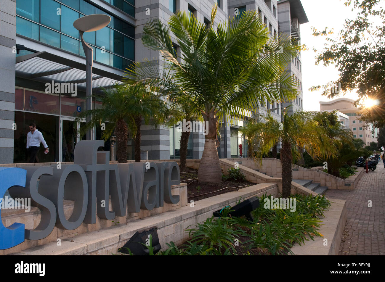 Software corporate Gebäude im Kyriat Atidim in Tel Aviv Stockfoto