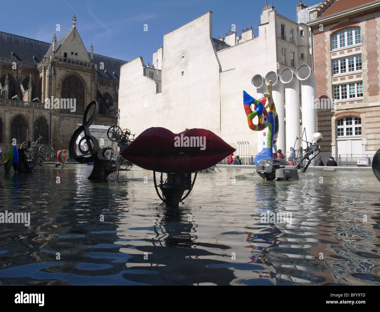 Strawinsky-Brunnen, Ort Strawinsky, Paris, Frankreich Stockfoto