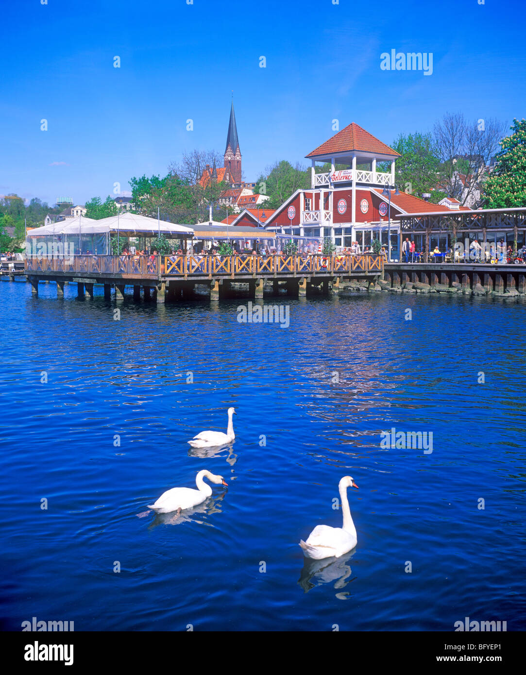 Hafen von Flensburg, Schleswig-Holstein, Norddeutschland Stockfoto