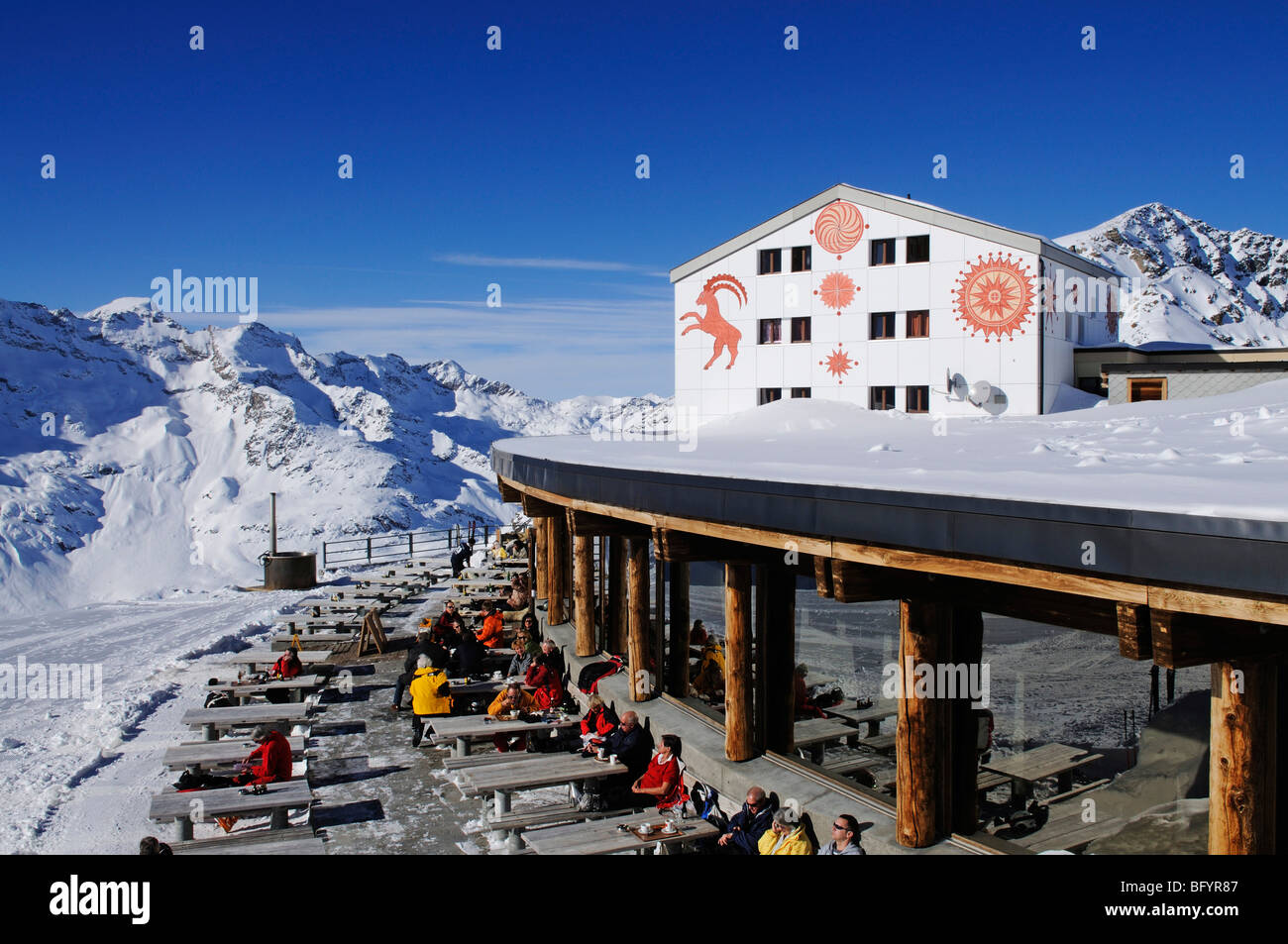 Chamaenna Hütte, Diavolezza, St.Moritz, Kanton Graubünden, Schweiz, Europa Stockfoto